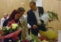 Цветы для учителей: Юлия Скородумова, Алла Клочко, Александр Андрюшкевич