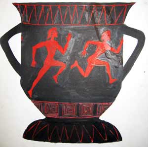 Красный в древности. Древнегреческая ваза изо. Греческие вазы рисование. Древнегреческая ваза рисунок. Греческая ваза 5 класс.